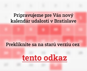 Kalendár udalostí V Bratislave
